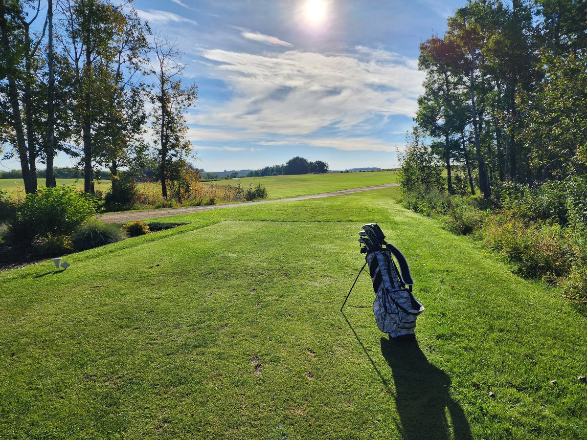 Had a great morning tee time for some solo golf.