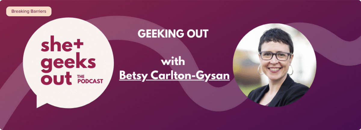 ICYMI: <a href="/betsy_cg/">Betsy Carlton-Gysan</a> went on the @shegeeksout podcast to talk about the intersection of corporate responsibility and environmental action and how behavioral science can build a climate movement.

Listen now!  shegeeksout.com/podcasts/geeki…