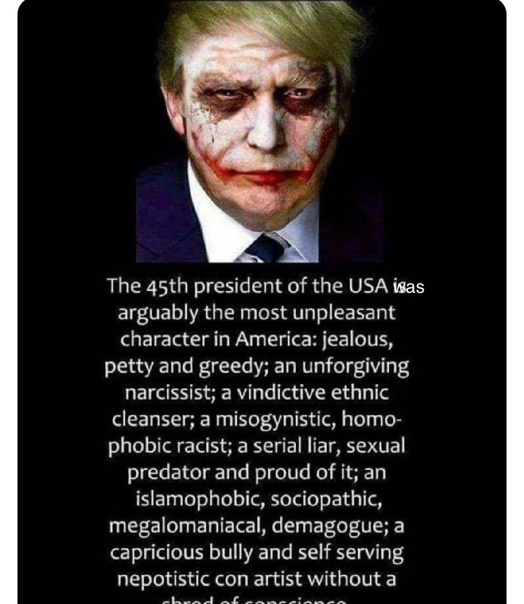 BrakenburyR's tweet image. #TrumpSucks #TrumpCanNeverReturnToTheWhiteHouse #Amendment14Section3 
@TeamTrump @realDonaldTrump