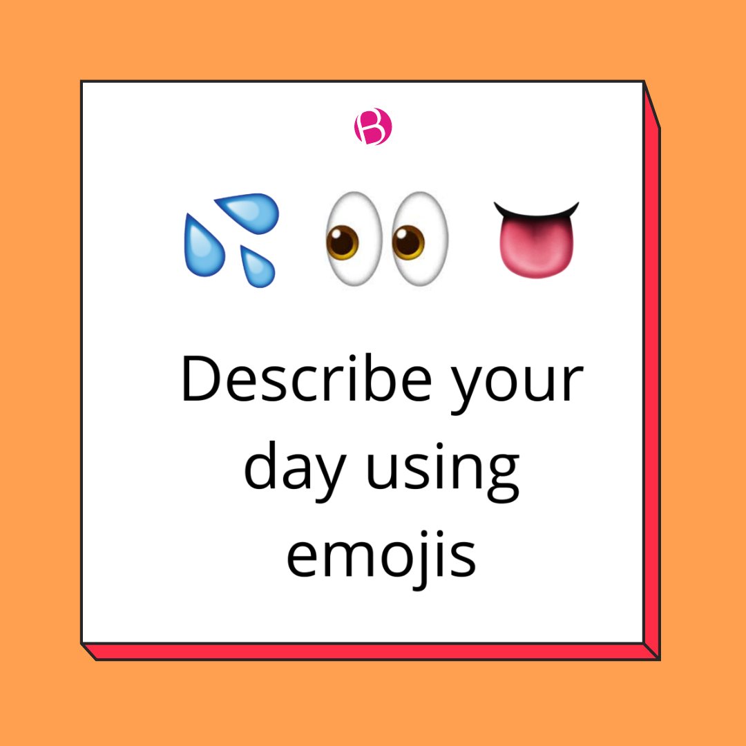 Bondara's tweet image. Ours would be 🤭💥😜

#discribe #yourday #emoji