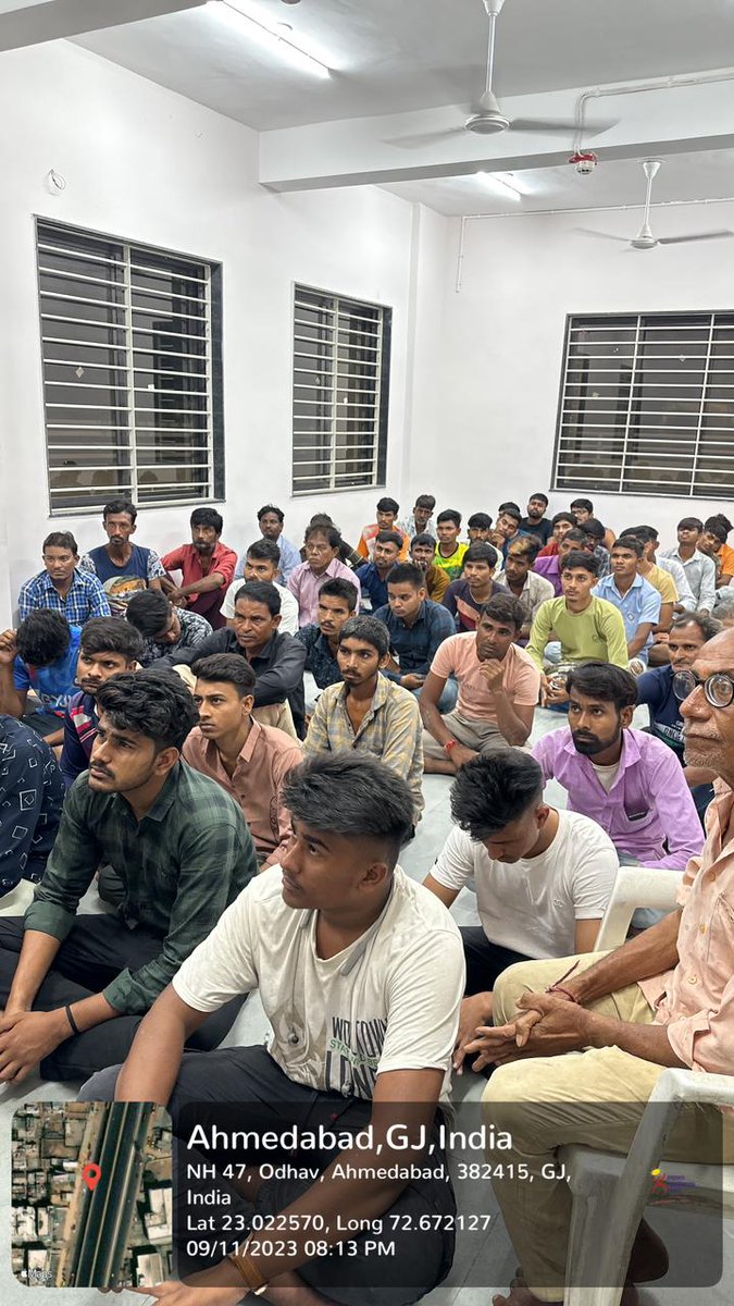 Today,Odhav Ring road Shelterhome has achieved a benchmark of 100 numbers of bed occupency.
On the ocassion Health Talk On "Addiction &amp; Mental Health" for the Shelter Home Residents supported by Dr Narender from "Health &amp; Wellness Center" of AMC.<a href="/NULM_MoHUA/">DAY-NULM</a> <a href="/AMC_Feedback/">AMC Feedback</a> <a href="/CMOGuj/">CMO Gujarat</a>