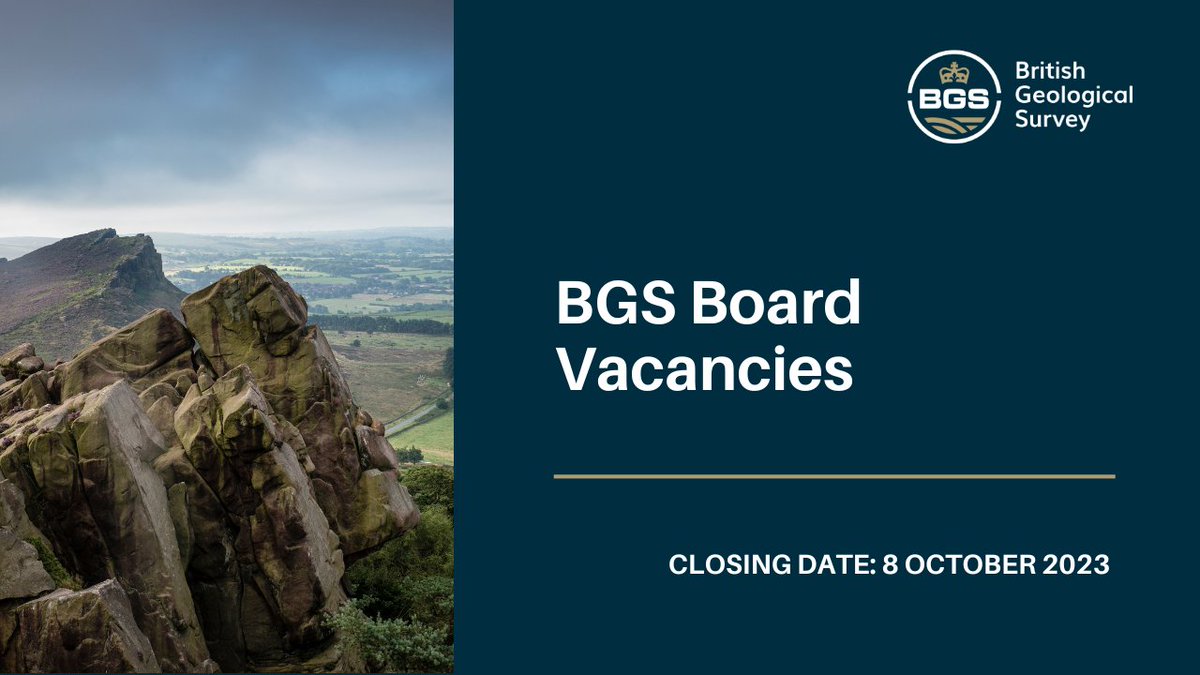 BGS has an opportunity for non-executive directors to join our board.

You'll bring sector experience &amp; exceptional knowledge to provide constructive challenge to the BGS Director &amp; Senior Management Board, and offer support &amp; advice on key issues.

bgs.ac.uk/news/bgs-board…