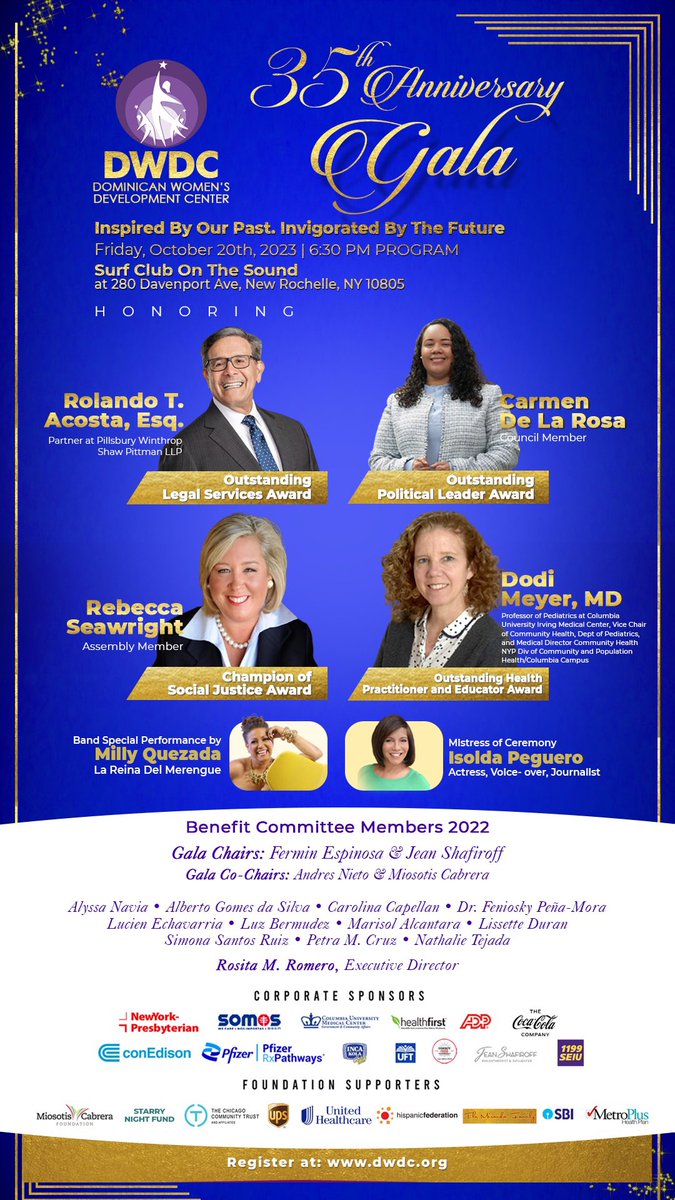 Join Us in Celebrating an Inspiring Milestone In Our History: 35 years of unwavering commitment to a community we are honored to serve. Our gala Chairs Jean Shafiroff and Fermin Espinosa invite you to our 35th Anniversary Gala.
But ticket now: fundraise.givesmart.com/e/sRc7Rg?vid=1…