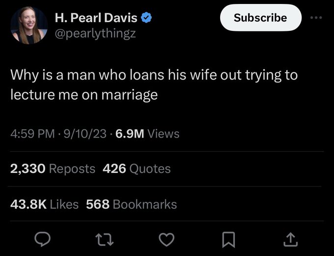 I just don&rsquo;t understand why it&rsquo;s always about the woman and the wife when the man is doing the exact