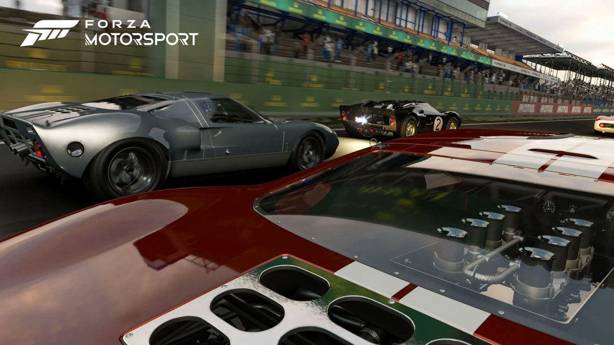 Okami13_'s tweet photo. Forza Motorsport previews:

• 3 performance modes on Xbox Series X including Performance RT
• Over 500 cars at launch
• All new post-launch tracks will be free
• No battle pass or seasonal system; free updates including new tracks and cars
• Improved physics model and AI
• Stunning visuals with impressive environments, lighting, and more
• Score is determined by each section of the track
• Turn 10 really wanted you to build a relationship with individual cars; level up your cars to unlock better parts for purchase
• "We're going back to the Forza Motorsport 3 and 4 era [...] Like the 360 era of falling in love with that car, upgrading that car, etc."

Out October 10th on Xbox Series X|S and PC and Game Pass day one.

#ForzaMotorsport #Xbox