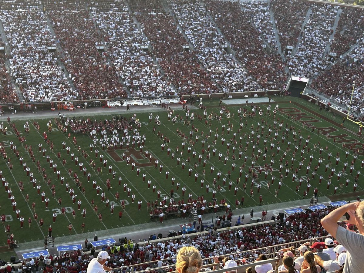 #TheArtsOKCPS: We're with the band! @jmbearsokc's band students participated in the @UofOklahoma's Band Day! On Band Day, high school band students from across the state get to practice with OU's marching band and participate in a game day performance during halftime!