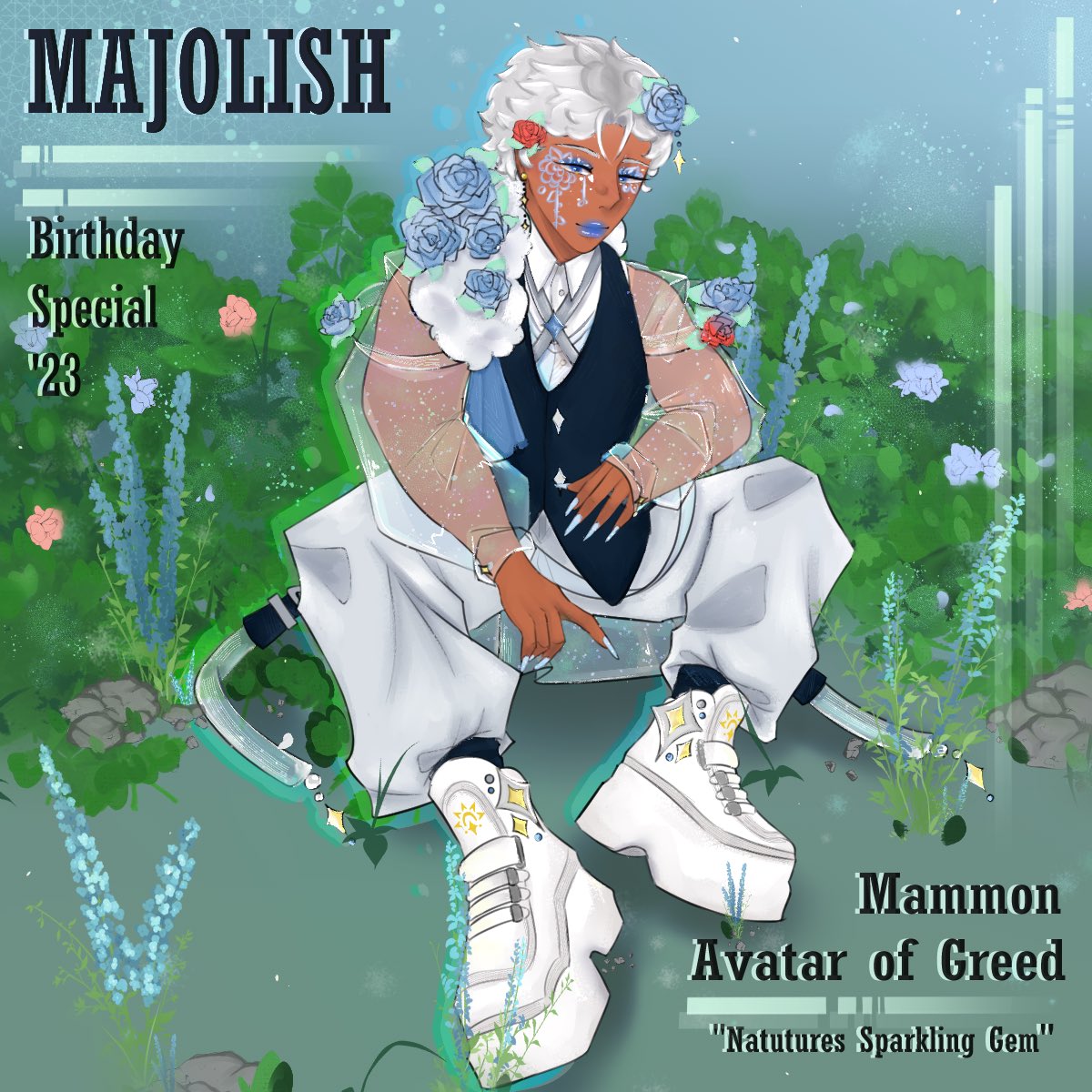 MammonCollab23's tweet photo. 💐Natures Sparkling Gem💐

💛Artist Credit: @Ashtern_ 

[#obeyme #ObeyMeNightbringer #obeymemammon #MammonBirthday23] https://t.co/tmZYXsubV2