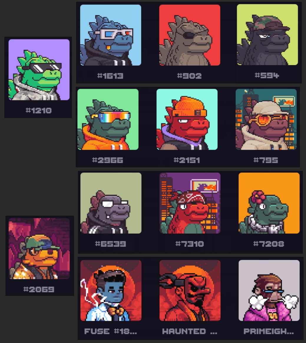 Its been a wild ride. Finally made the <a href="/KaijuKingz/">KaijuKingz</a>  throne room. 

I remember selling one of my KK for 6 eth cause I felt all jpgs where overvalued at that time, and offering 8 eth for a different Kaiju immediately after. 

Went back and forth so much on should I keep or sell my