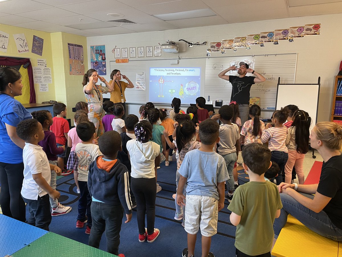 hcpss_lwes's tweet photo. We are brave, we are strong, we are loved, we are smart and we are unique! PreK enjoyed mega music with Mr. Hay and Mrs. Garland! https://t.co/zK65cDJSO2