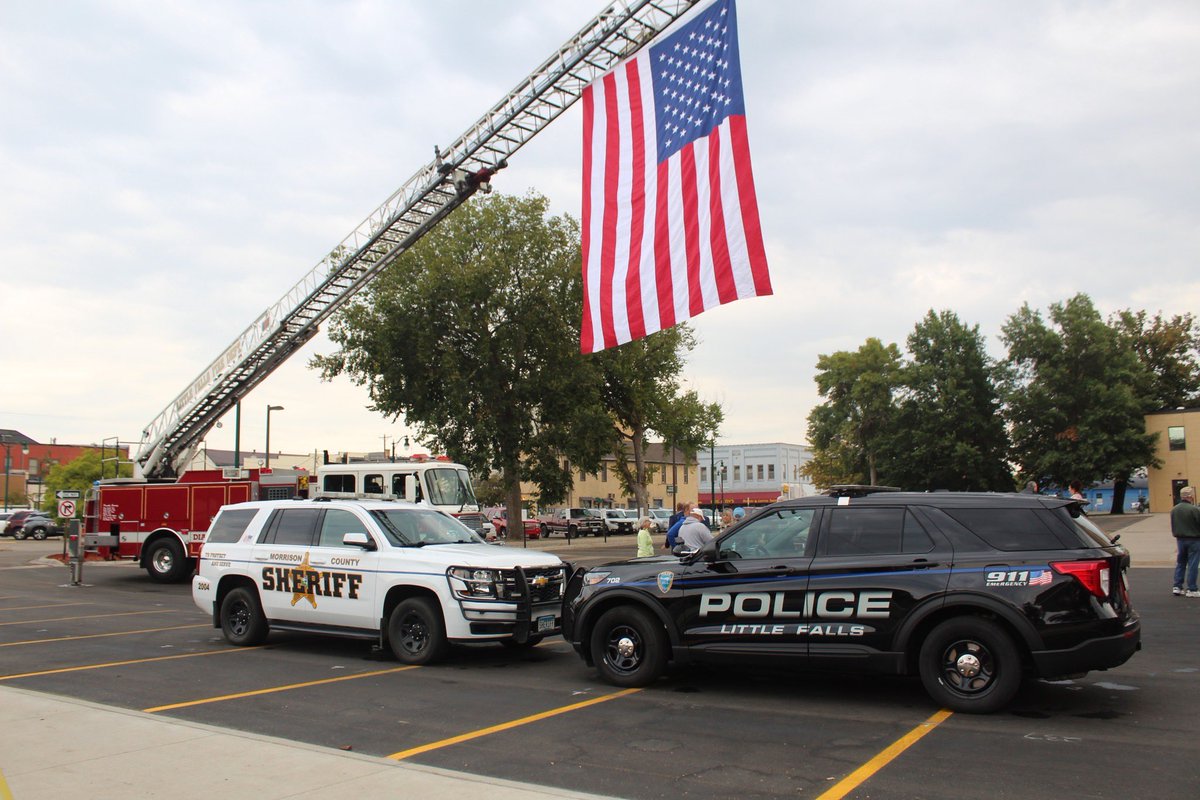 It was my honor to attend the 9-11 Ceremony at the <a href="/Morrison_County/">Morrison County MN</a> #LawEnforcementMemorial at the Government Center this morning. Thank you to #ChaplinGregValentine, #SheriffLarsen, #ChiefSchirmers, <a href="/mncampripley/">Camp Ripley</a> Fire, #LFFire, and all attendees. #NeverForget