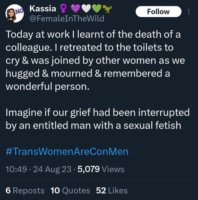 One of the most unhinged transphobe things is how when theyre experiencing something important to them