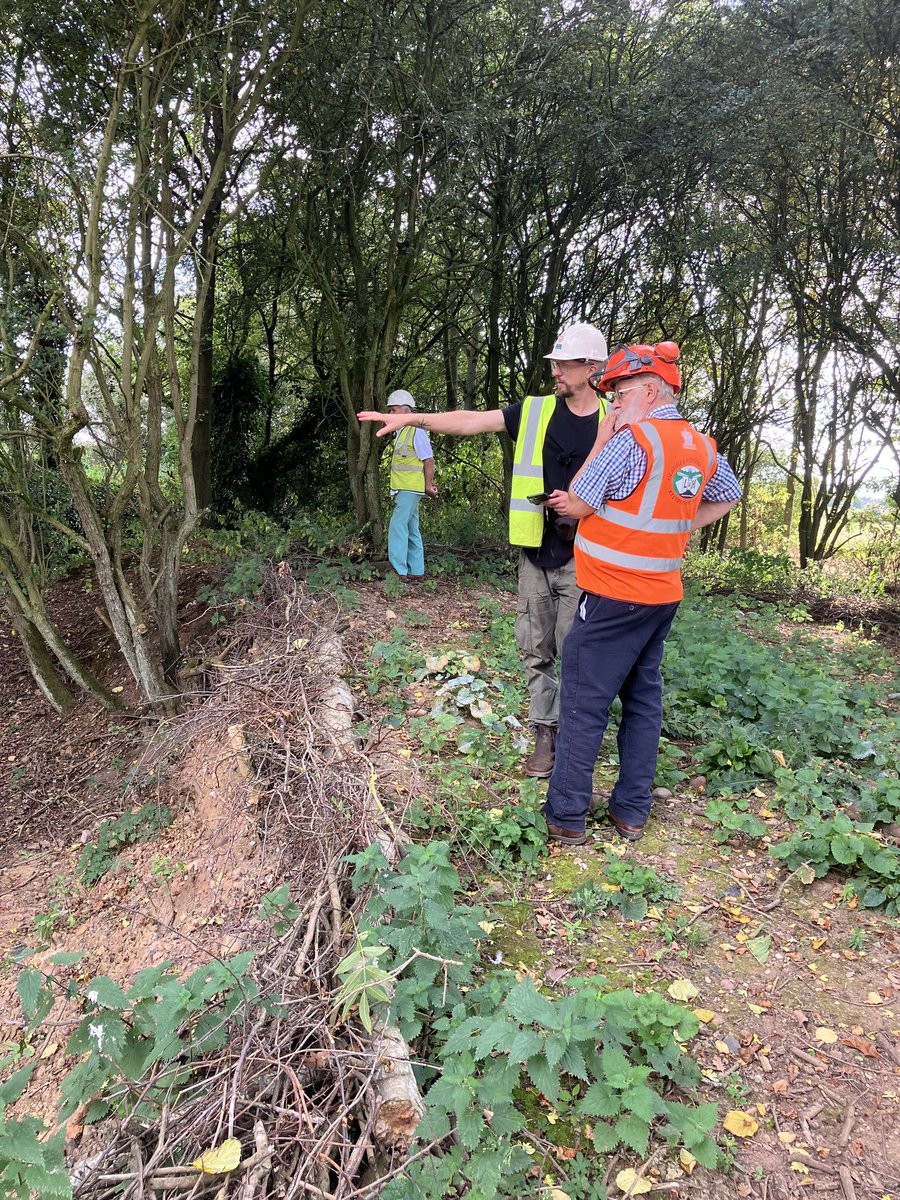 It was a lovely to show our patron @RobbieCumming around some of our sites today, especially Darnford Moors Ecology Park, where phase 1 is fully watered. #LichfieldLocal