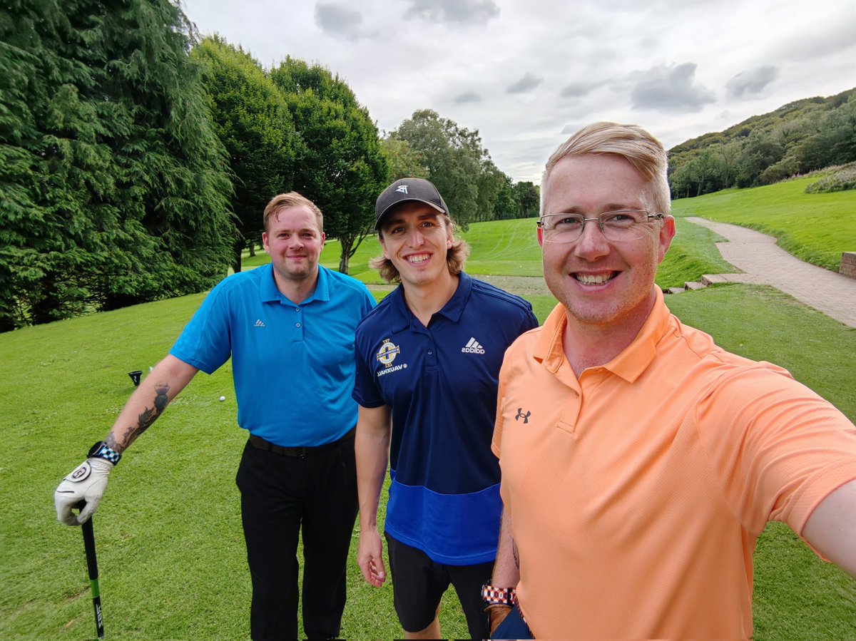 Thanks to <a href="/BelfastGiants/">Belfast Giants</a> <a href="/JWhis35/">Jackson Whistle</a> and massive praise to <a href="/kitchey16/">Simon Kitchen</a> for the golf day today at <a href="/Holywoodgc1904/">Holywood Golf Club</a>
Aweome day, some good golf, some not so good golf, great craic and good Guinness!