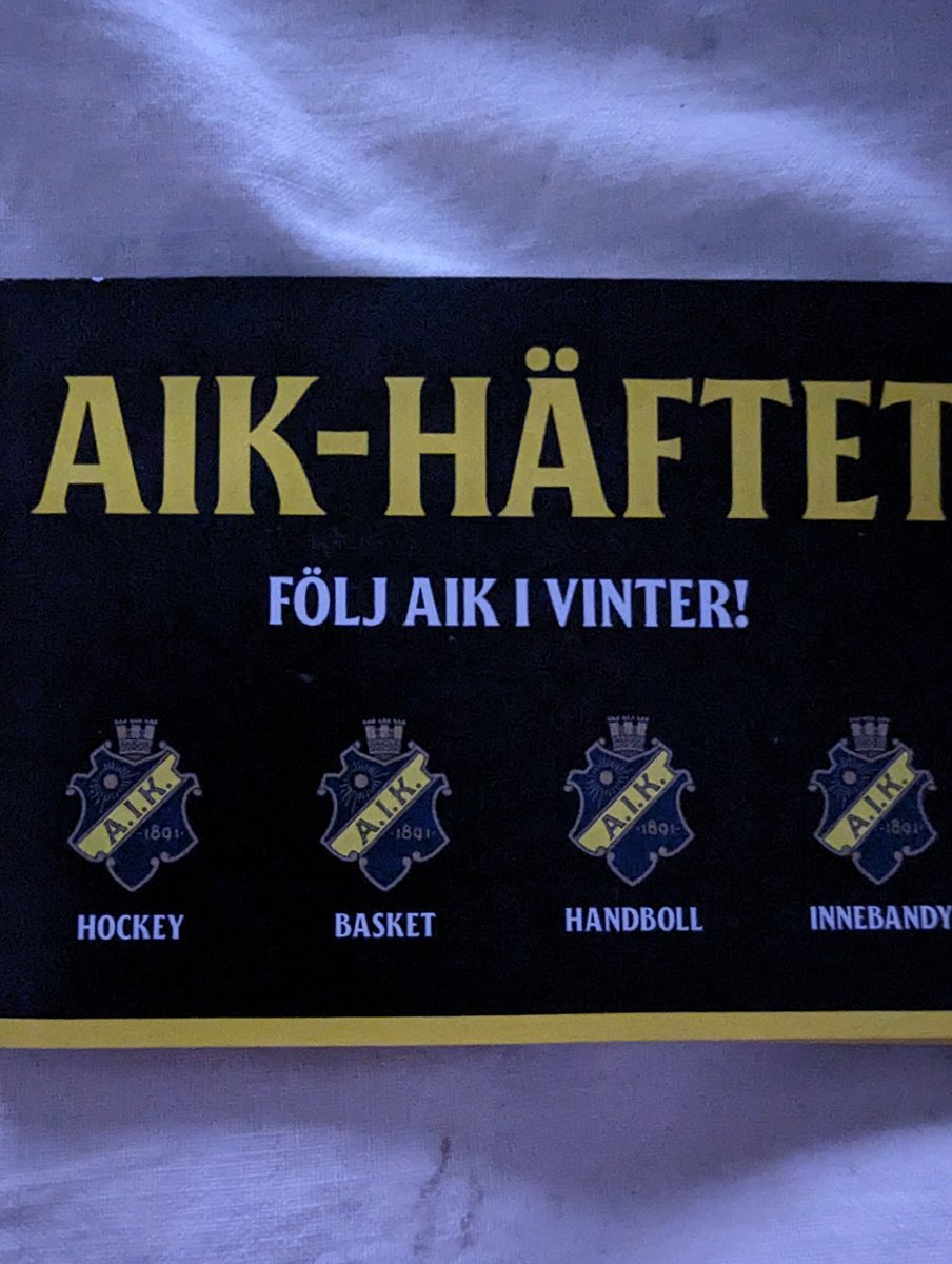 Idag kom vinterns  bästa biljetthäfte för den idrottsintresserade AIK:aren. Massa biljetter till Hockey, Basket, Handboll samt Innebandy. Köp det bara.