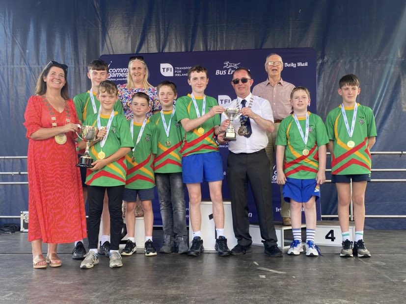 PresCarlowSport's tweet image. 🥇U14 Community Games: Congratulations to the new All-Ireland  #Draughts Champions. We had four @Pres_Carlow students on the team! (L-R) 🎉 1. Páidí Breen, Patrick Cranny, Michael Breen, 2. Danny Donegan, Eddie Keenan, 3. Ben O Neill and 4. Quinn Morrissey. @CeistTrust @Natsport
