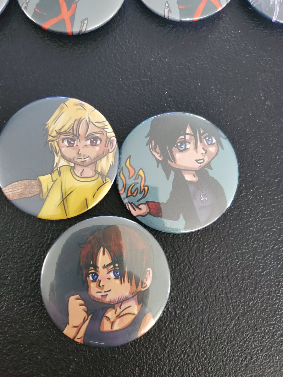 anime_hero_jm's tweet photo. Chibi tarot sequence #tarotsequence @KDEdwards_NC so rune, brand and addam are now buttons, stricker and magnets https://t.co/ferkQtZLl2