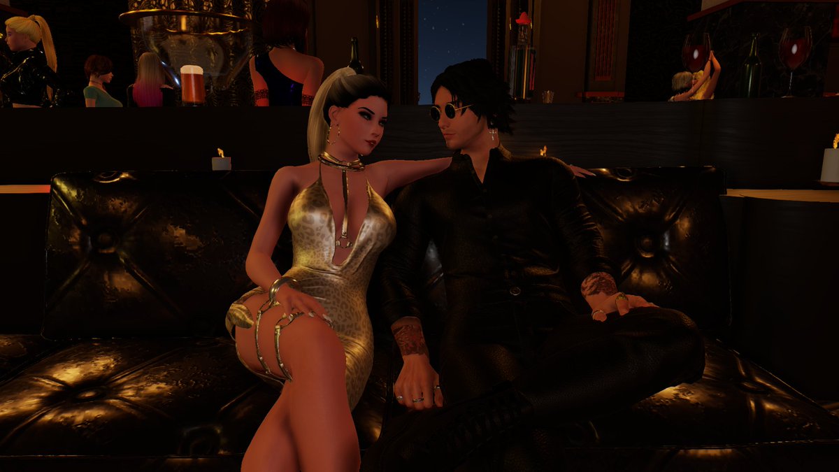 In good company at the Consensual BDSM Lounge. <a href="/Consensual_BDSM/">Sugar Honey</a>