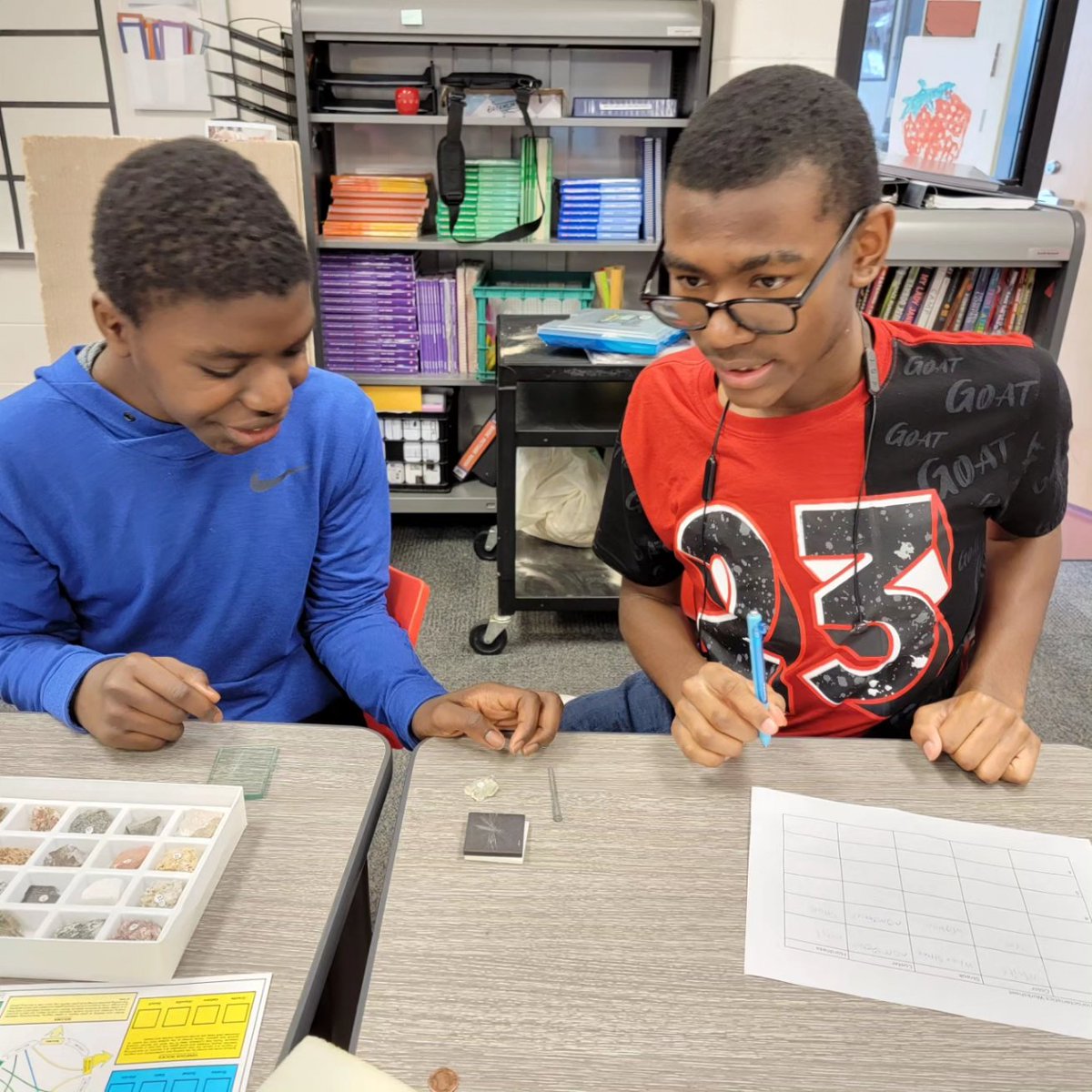 GHSMitchell's tweet photo. 6/7 science did a great job exploring the different characteristics of minerals! https://t.co/KnKx1MvdGl