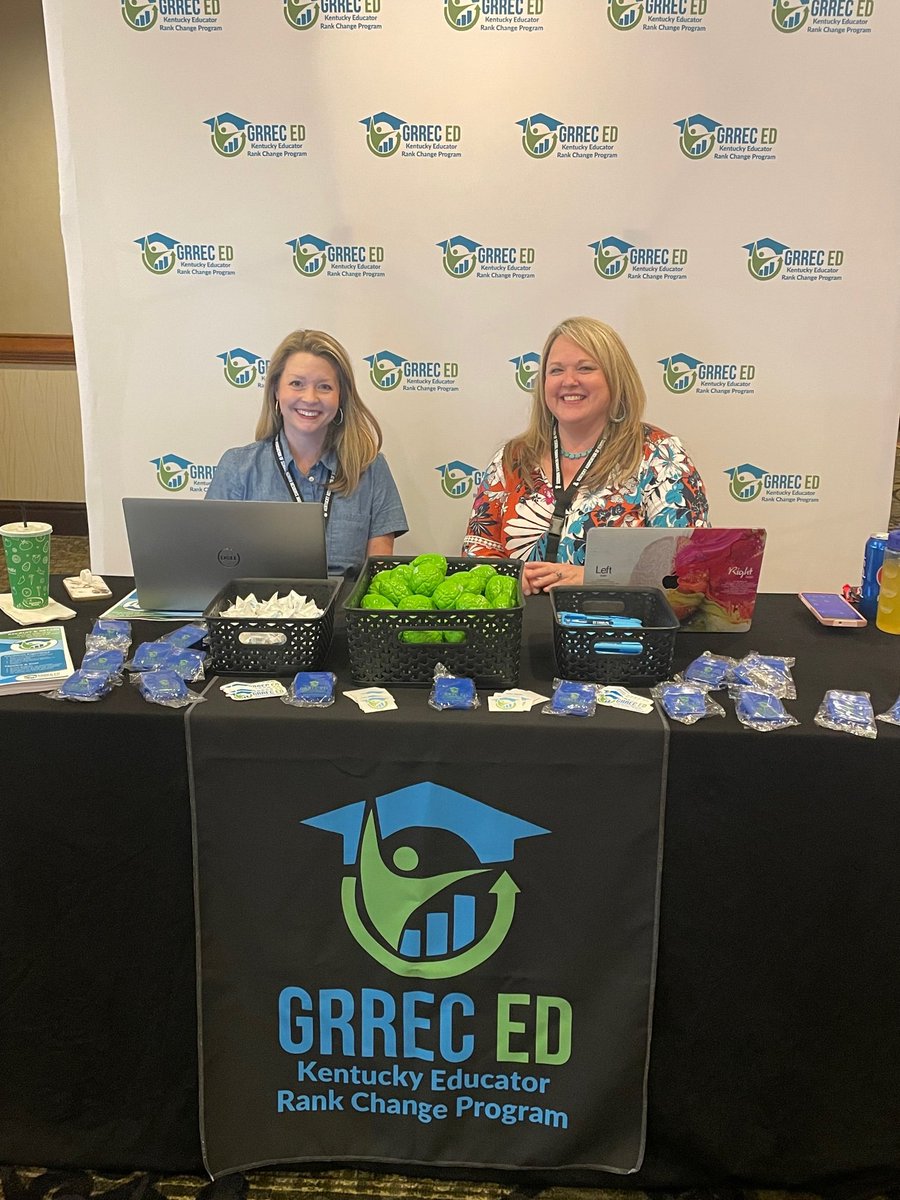KASHRM_'s tweet photo. We are excited to have @grrec_ed joining us as a sponsor in Lexington. GRREC ED Kentucky Educator Rank Change Program.  #2023KASHRMConference https://t.co/6p54hlnxbw