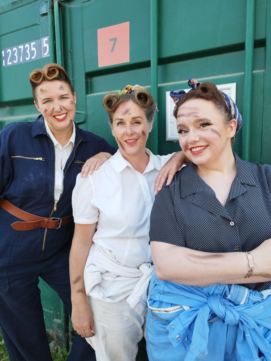 My #goodwoodrevival was the best one yet! We really do have the best job in the world! 
Special thanks to medics Beth &amp; Mark for looking after me when Saturday's heat got too much..!
Here are The Revival Fixettes - Rita, Kitty &amp; Ruthie 🔧 See you next year! #actor #theatre