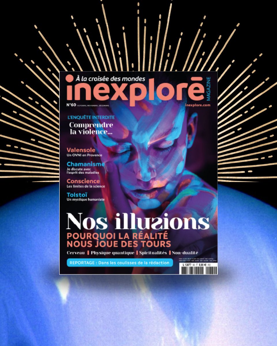 Et si le monde qui nous entoure n’était que la projection de notre esprit ? 🤔🍂 L'automne approche, et le 60e numéro <a href="/inexplore_mag/">Inexploré</a> aussi !   🔸 Découvrez pourquoi la réalité nous trompe   🔗 inexplore.com/magazines/Inex…  🗓️ Dispo dès le 22 Sept. en kiosque ou sur abonnement.