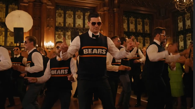 HawleySports's tweet image. He made headlines with his unique Mike Ditka-themed bachelor party in November.
.
So @JMazanke decided to bring it back for his wedding in September.
.
See how these Bears fans did so - including a dance - in the "Random Hawlight" from @WGNNews here: tinyurl.com/46r5scb6