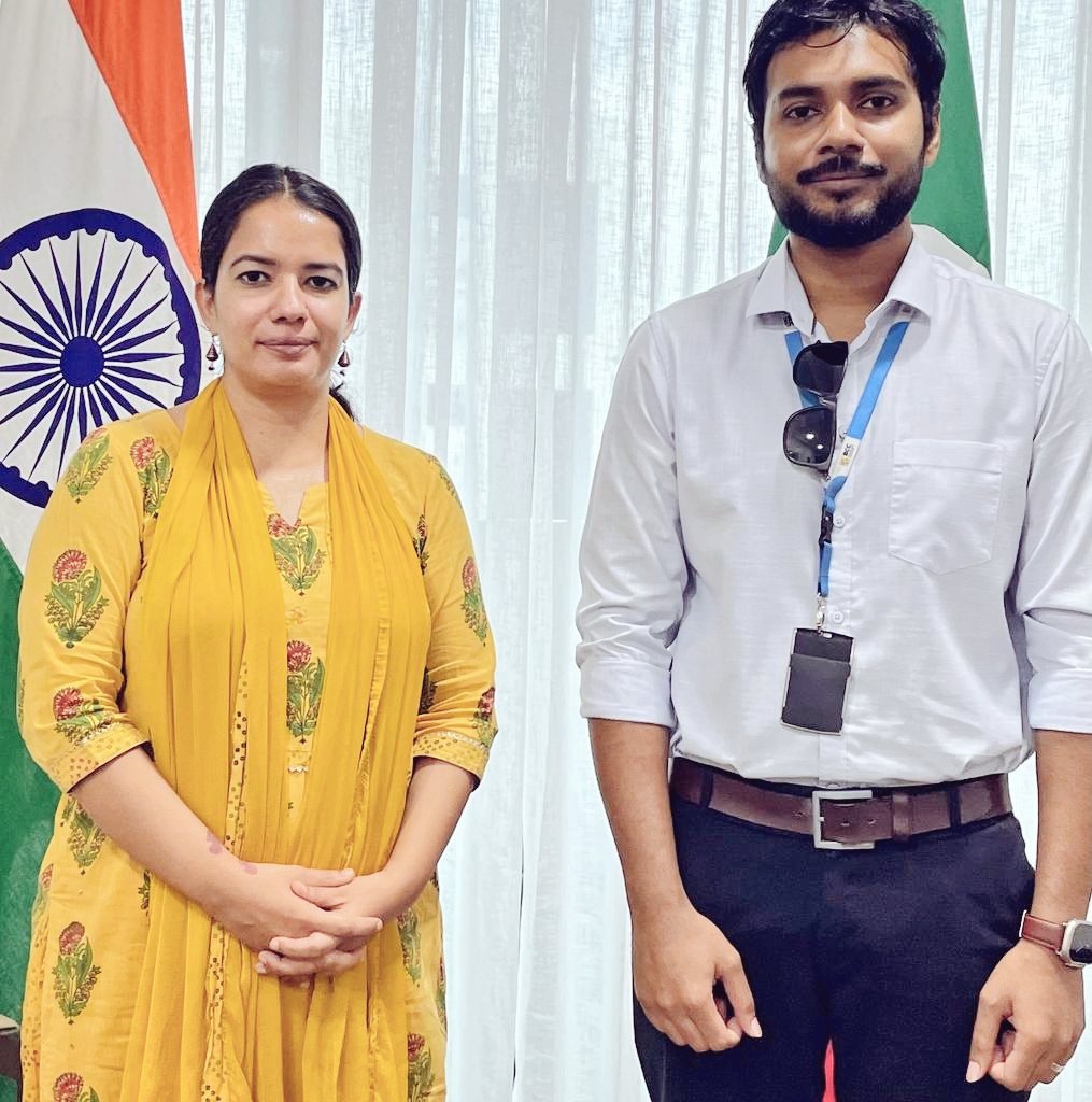 Best wishes to an Officer from @BCC_mv 🇲🇻 who has gone to #India 🇮🇳 to participate in an @ITECnetwork training on 'Essentials of Digital Branding & Marketing for SMEs in International Trade' from 11-22 Sept'23 at National Institute for MSMEs, Hyderabad. 🇲🇻🤝🇮🇳 @MoFAmv @MoEDmv