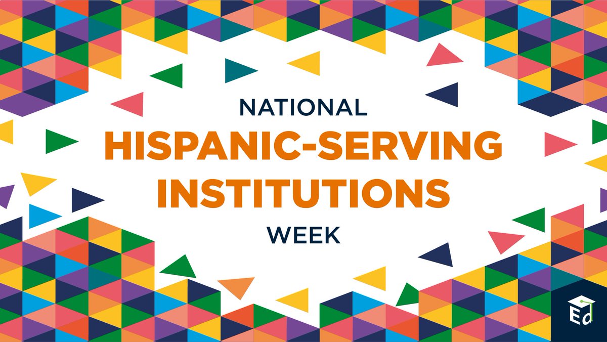 There are 500+ Hispanic-Serving Institutions across the U.S. – colleges or universities where Hispanic students make up 25%+ of undergrad enrollment.
 
As we kick off #HSIWeek, learn how ED supports HSIs &amp; higher ed opportunities for Hispanic students: sites.ed.gov/hispanic-initi…