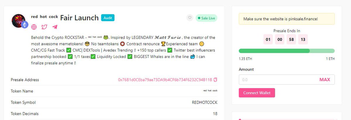 redhotcock_eth's tweet photo. We hit our soft cap and it is only beginning 🤘

https://t.co/3xVCnwq5Jy https://t.co/6xBQeYzbvN