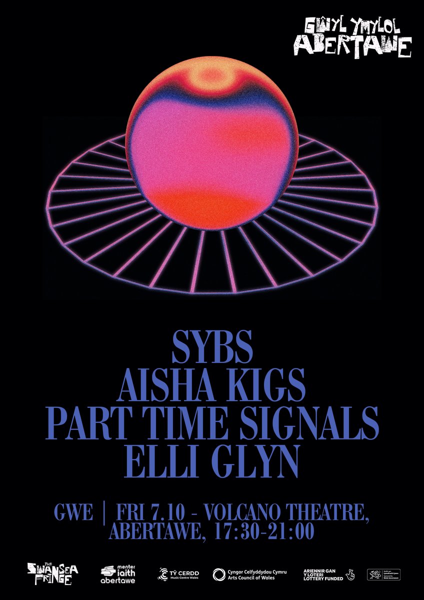 @FringeSwansea @VolcanoUK @SYBSband @aishakigs_ @Partimesignals @elliglyn Delighted to announce a Menter x @FringeSwansea showcase stage at @VolcanoUK as part of this year's festival! Including sets from @SYBSband, @aishakigs_, @Partimesignals + @elliglyn 🎟 Weekend tickets on sale now ➡ buff.ly/3QS8ZVg #abertawe #yagym