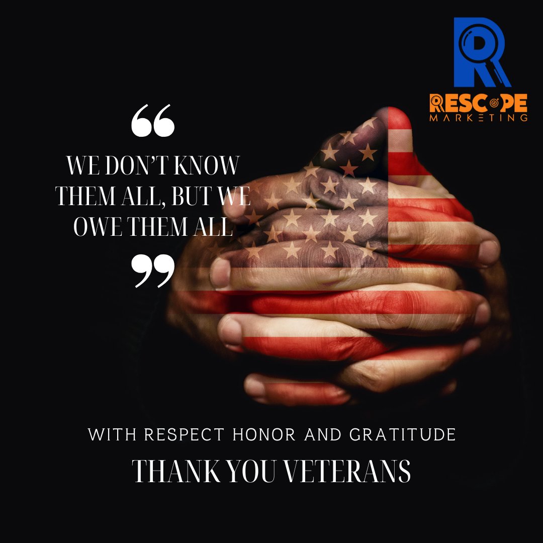 RescopeM's tweet photo. Today, we remember and honor the brave men and women who have served in the armed forces. 

Your dedication and sacrifice make our nation stronger. Thank you! 🎖️ 

#VeteransDay #SaluteToService https://t.co/lfgknBkSCC