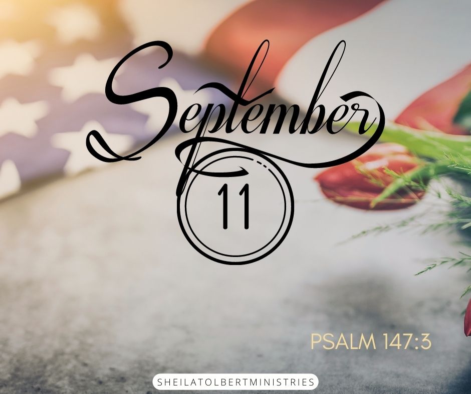 ReverendSheila's tweet photo. In REMEMBERANCE of 9/11 and the many lives lost. Our prayers are with those in mourning on this very day. May God bring comfort and peace into your hearts!

“He heals the brokenhearted and binds up their wounds.” Psalm 147:3 https://t.co/wzz6zI3IaZ