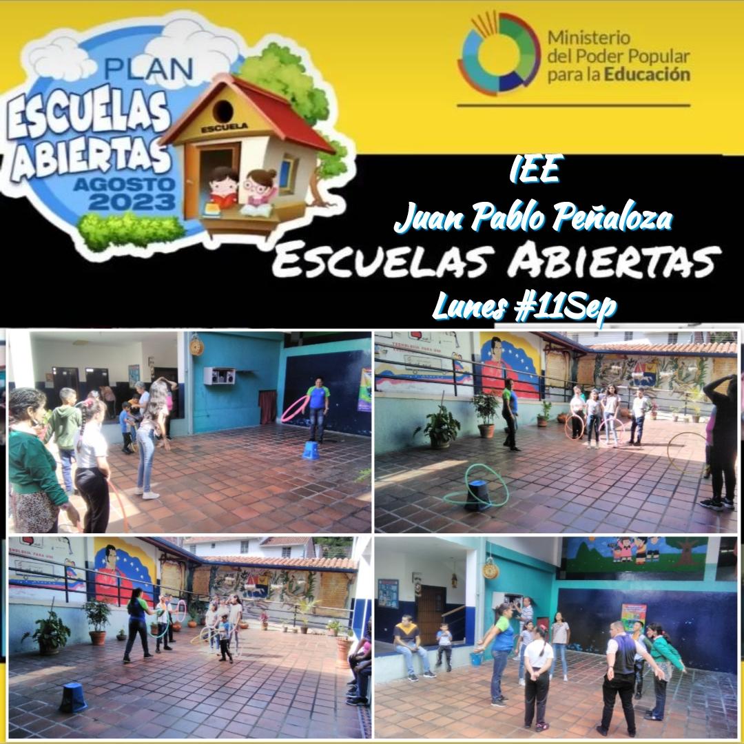 IEE Juan Pablo Peñaloza (@ieejuanpablop) on Twitter photo Así damos inicio en el <a href="/IEEJuanPabloP/">IEE Juan Pablo Peñaloza</a> este 📅 Lunes #11Sep al Plan Escuelas Abiertas 💒 en la Sede de nuestro Instituto🏘️.
🕣 8:30 AM.
👉👈
🎉🥳
<a href="/Berzabethg1/">Berzabethgandicaoficial</a> <a href="/_LaAvanzadora/">Yelitze Santaella</a> <a href="/NicolasMaduro/">Nicolás Maduro</a> <a href="/CDCETachira/">CDCE Táchira</a> <a href="/info_mppe/">INFO MPPE</a> <a href="/Div_Ini_Pri_Esp/">Divi. de Niños y Niñas ZET</a> <a href="/EeTachira/">Especial Tachira</a> <a href="/especialmppe/">Dir. General de Educ. Especial</a> @MPPEDUCACION Así damos inicio en el <a href="/IEEJuanPabloP/">IEE Juan Pablo Peñaloza</a> este 📅 Lunes #11Sep al Plan Escuelas Abiertas 💒 en la Sede de nuestro Instituto🏘️.
🕣 8:30 AM.
👉👈
🎉🥳
<a href="/Berzabethg1/">Berzabethgandicaoficial</a> <a href="/_LaAvanzadora/">Yelitze Santaella</a> <a href="/NicolasMaduro/">Nicolás Maduro</a> <a href="/CDCETachira/">CDCE Táchira</a> <a href="/info_mppe/">INFO MPPE</a> <a href="/Div_Ini_Pri_Esp/">Divi. de Niños y Niñas ZET</a> <a href="/EeTachira/">Especial Tachira</a> <a href="/especialmppe/">Dir. General de Educ. Especial</a> @MPPEDUCACION