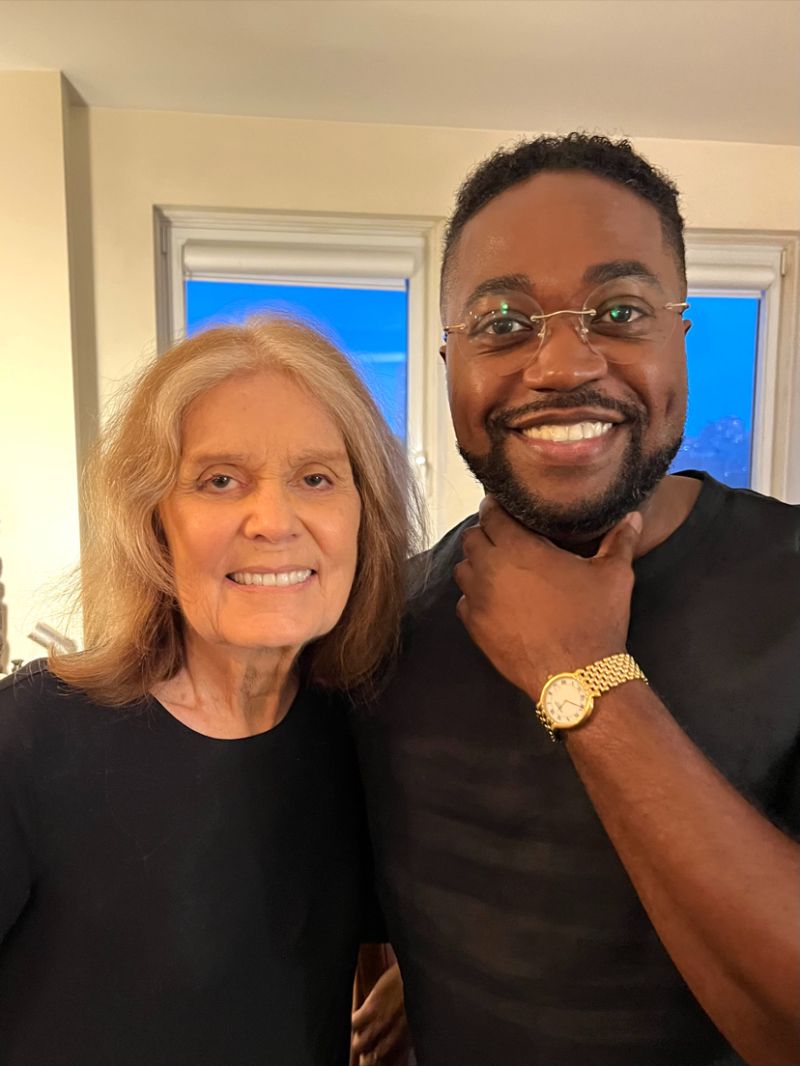 Great to know that legend, Gloria Steinem is an advocate for expanded #FinancialLiteracy. Pictured with Roy Paul, executive director of #CentsAbility