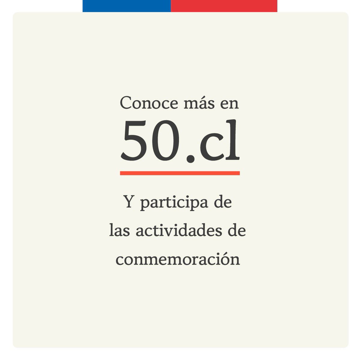 Para garantizar nuestra democracia es importante fortalecer la memoria, para que nunca más se vuelvan a repetir los errores y horrores del pasado.

Que la historia nos entregue los aprendizajes para que Chile, las personas y sus familias vivan en #DemocraciaSiempre.