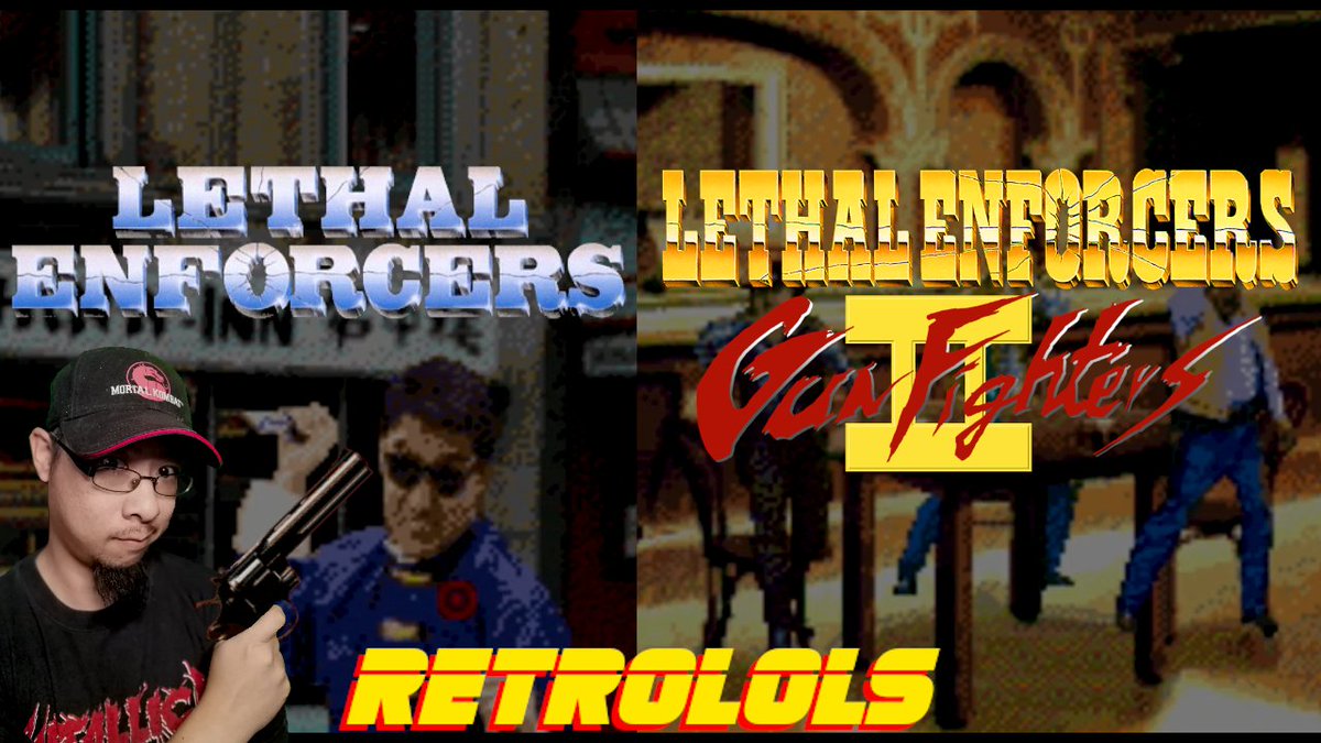 SynysterGraves's tweet photo. Hi #retrogaming fans!
It's #MegaDriveMonday and it's a double bill, on account I didn't think I'd do well playing a light gun game with a control pad... Because it's #LethalEnforcers and #LethalEnforcers2! And it looks like you shoot Noel Edmonds in it!
https://t.co/NtDXNc79eq https://t.co/lxBkjabFb9