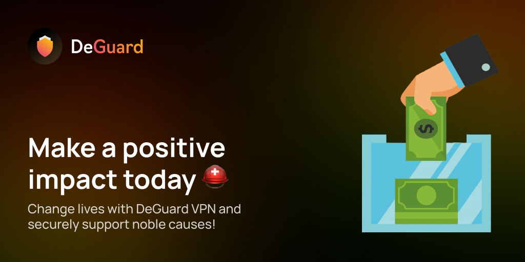 DeGuardVPN's tweet photo. Ready to Change Lives with DeGuard #Web3VPN? โ๏ธ
โข Securely support blockchain-based charities
โข Preserve your privacy while aiding Web3 initiatives
โข Empower global communities through borderless, secure giving.
Visit โก๏ธ https://t.co/jyVWrFoUlQ -Subscribe to an NFT plan ๐