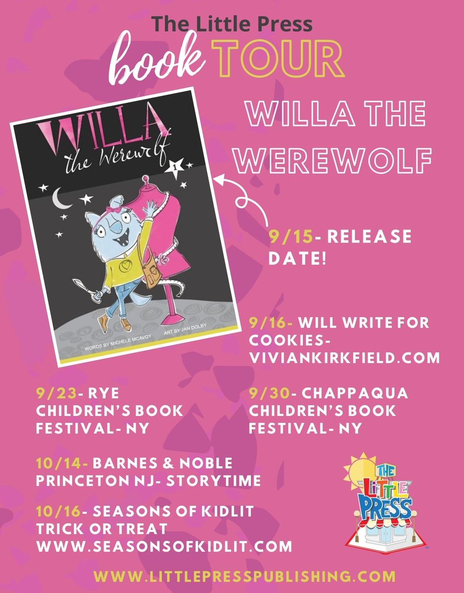 New Release! 9/15- WILLA THE WEREWOLF written by @michele_mcavoy illust. by @jandolby Modern #fairytale #earlyreader F&P level O
Check out this #BookTour !