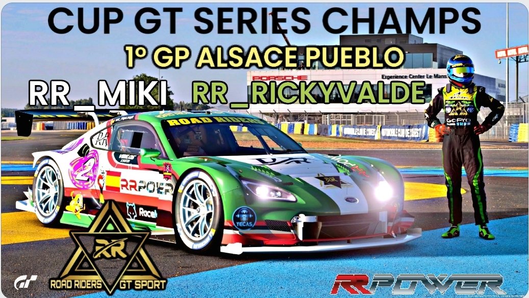 ROAD_RIDERS_GTS's tweet photo. Esta noche en el 1°GP de la Cup GT Series Champs estaran estos 6 magníficos pilotos dándolo todo por el equipo. 
VAMOS RR ANIMO!
RR_POWER 🔥🔝💪 https://t.co/CYxuLjeMik