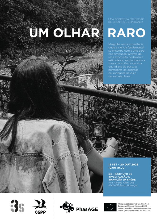 i3S_UPorto's tweet photo. "Um olhar raro" | art exhibit
📅Inauguration on 15Sep, 5pm | #i3S
On display until 20 Oct

Everyone is invited to attend, no registration and free of charge. 
This exhibit is organized by #CGPP and @phasage_project
➕https://t.co/0u9Vdrs8Qz
#i3Sexhibits #outreach #SciArt https://t.co/5eqxBncBGM