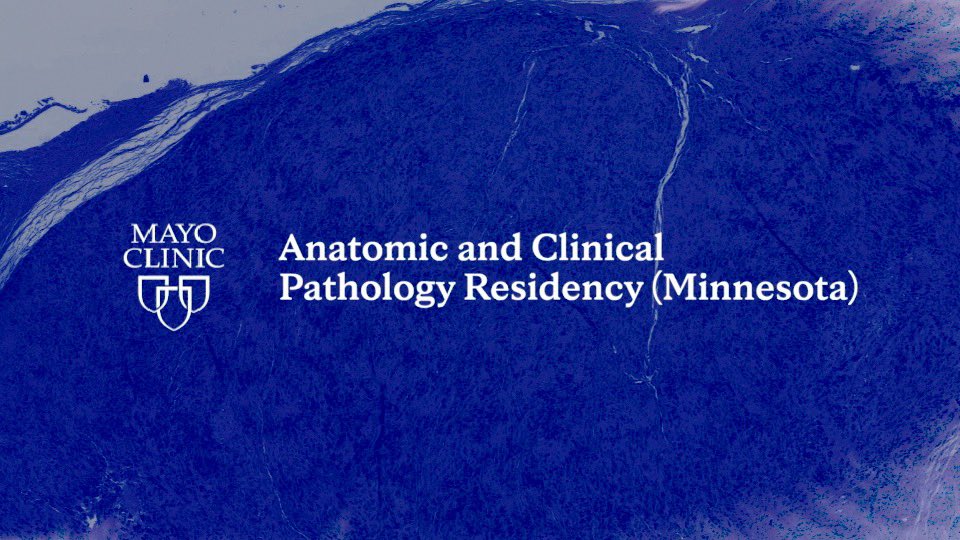 A couple more weeks to submit those ERAS applications! We hope to see yours 😍🤩 Check out what Mayo has to offer you! #pathmatch2024 #pathmatch24 #match2path #path2path
youtu.be/GU_JnDQ2t3I?si…