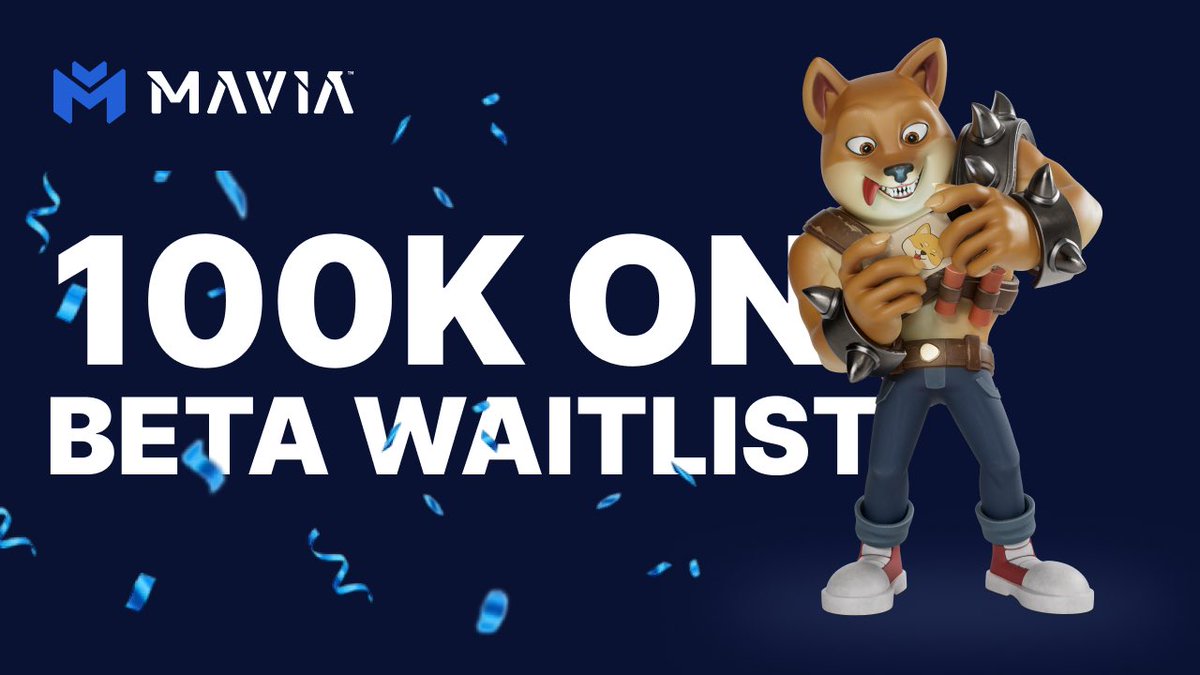 MaviaGame's tweet photo. The Heroes of Mavia Beta waitlist registration has reached over 100,000 signups in just 72 hours!

Apply for the waitlist today to get early access to the Heroes of Mavia Beta:

https://t.co/5XSqNixBmA https://t.co/cbXgM7UwHv