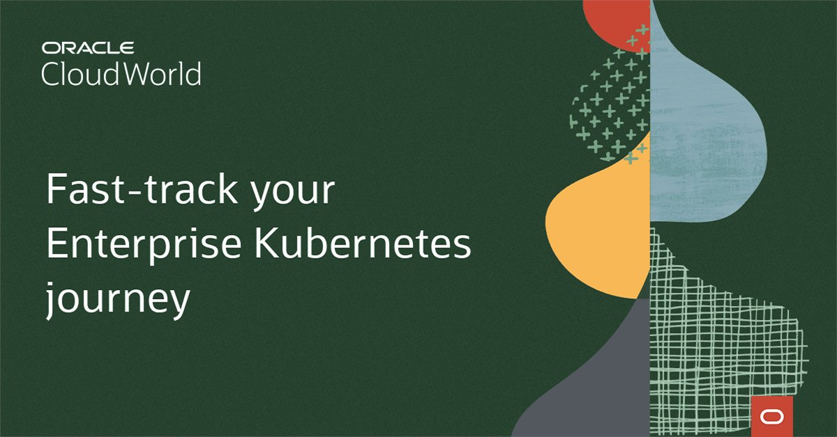You don't want to miss these #Kubernetes sessions happening at Oracle #CloudWorld! Add these sessions to your calendar today and see how customers are putting <a href="/Oracle/">Oracle</a> Container Engine for Kubernetes to work. social.ora.cl/6010PFaC2
