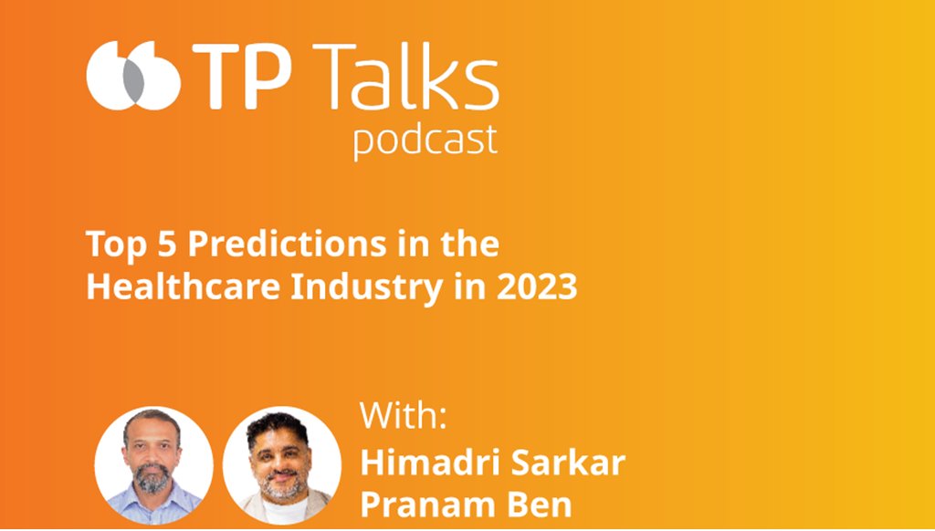 TP_USA's tweet image. Revisit our #TPTalks podcast on the top five predictions for the #healthcare industry with Pranam Ben, Founder &amp;amp; CEO at The Garage, and Himadri Sarkar, EVP and Global Head of Consulting at TP. Listen: spr.ly/6011Pa2Ud

#InspiredToBeTheBest #HealthCareInnovation