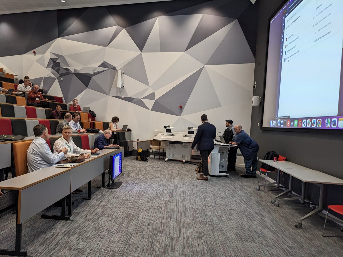 OASISopen's tweet photo. We're underway at @RoyalHolloway, University of London, for Day 1 of #BorderlessCyber! We have a great turnout.
Thank you to all the guest speakers who've joined us from around the world to share your knowledge and insights on #cybersecurity and #privacy. https://t.co/SJoXoMe6RQ