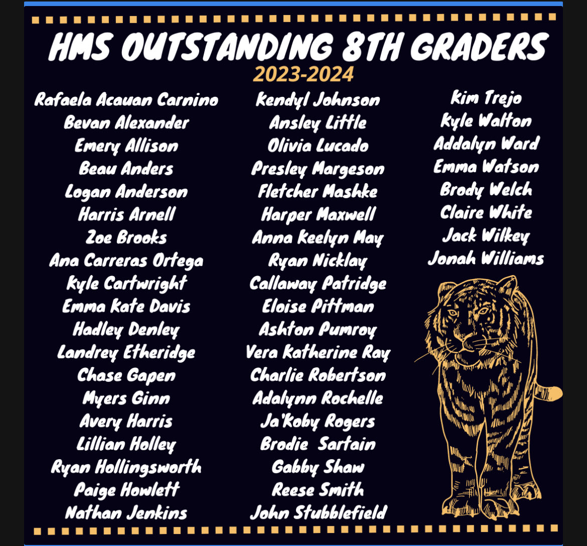TweetDCS_HMS's tweet photo. Congrats to this year’s Outstanding 8th Graders! #HernandoHasClass https://t.co/Qjl3nYa4pO