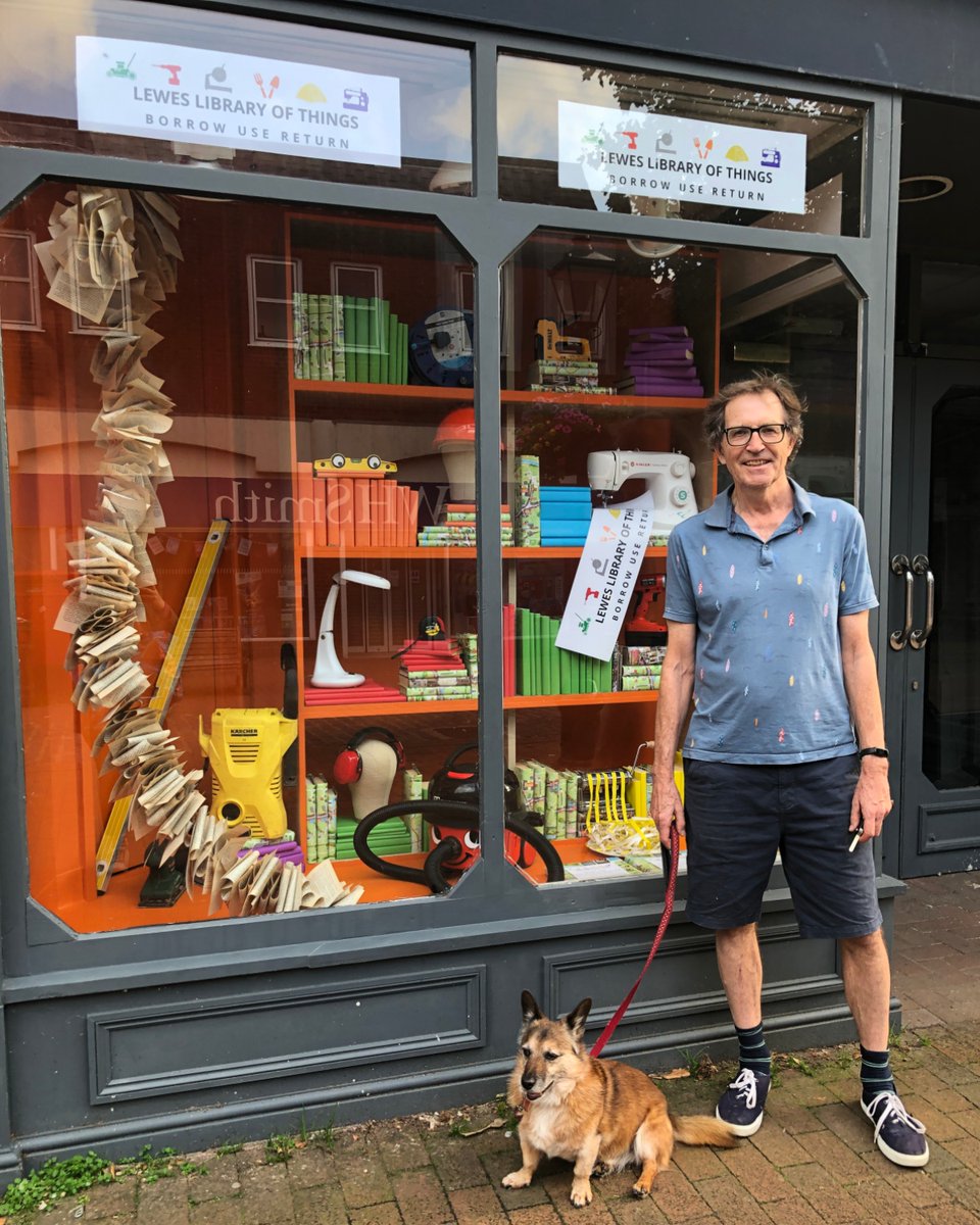 LewesLOT's tweet image. Have you seen our amazing window display in Cliffe Precinct.  Part of the @ArtwaveFestival windows of Wonder trail, it's a colourful introduction to all the Things you can borrow from us.  Thanks to @LewesDC  for the space and Sarah Smillie for creating the display.