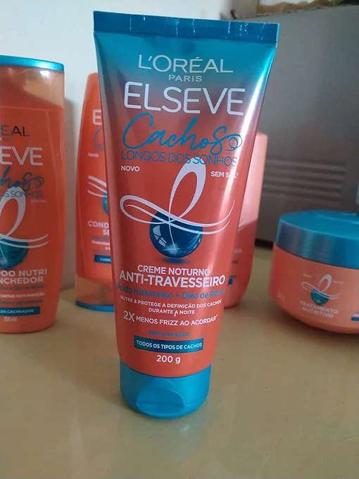 Creme Noturno Anti-Travesseiro Elseve Cachos Longos dos Sonhos 200ml