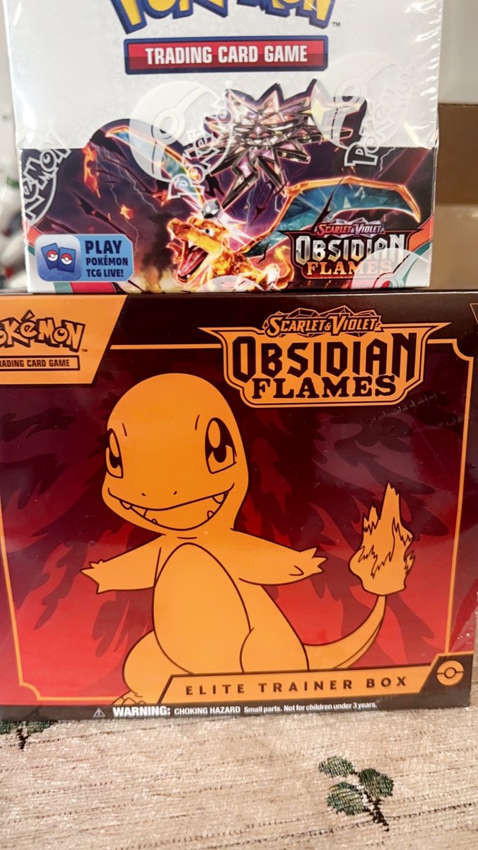 Anybody Interested in Obsidian Flames Booster Packs from an ETB?
Pull The SIR Charizard receive a Scarlet and violet ETB of your choice to include the 151 when it releases!
Message me for pricing and details!
US shipping only.
#PokemonTCG #pokemon #bounty