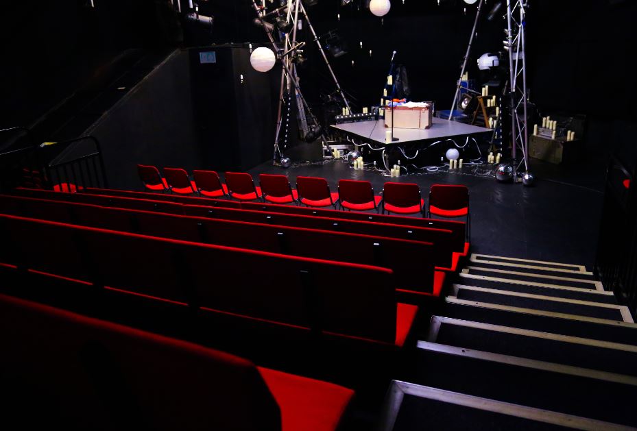 BardotBattersea's tweet photo. Battersea Bardot, a new musical about film star Carol White,  is setting up home in the studio @NewWimbTheatre, a former ballroom.

Carol's parents were keen ballroom dancers back in the 1950s. I wonder if they ever danced here? https://t.co/o4UBU9Kk0U